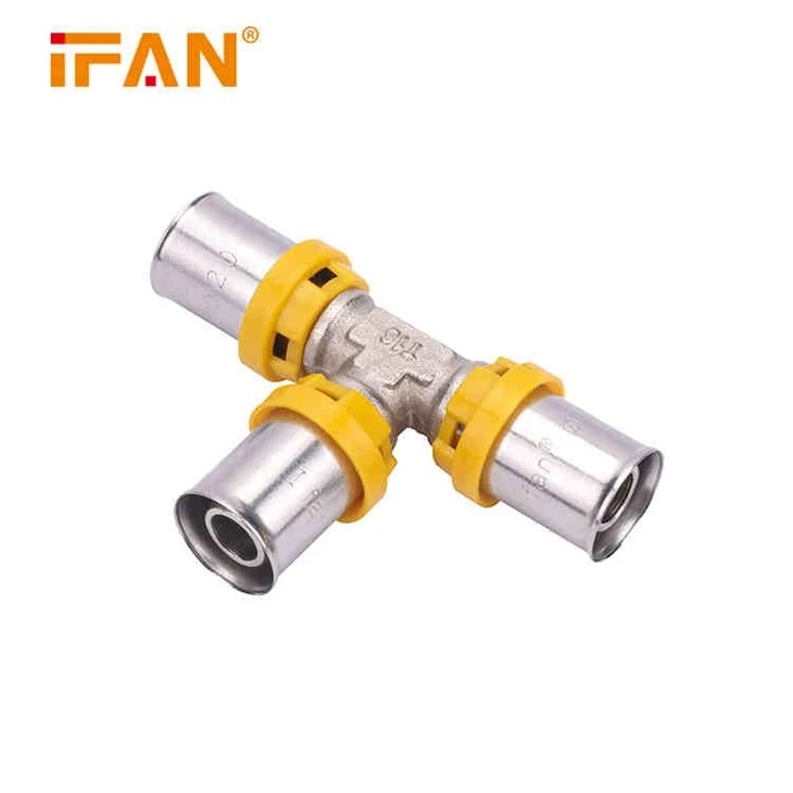 Yellow Pex Gas Fitting